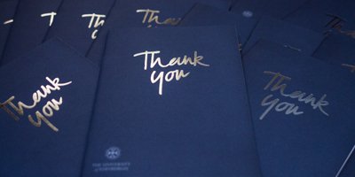 Thank you brochure